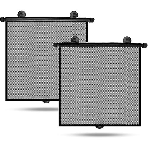 Baby Car Window Shades Upgraded (2 Pack) | Roller Sunshade for Kids | Side Window Sun Shades for UV and Sun Protection | Window Shade for Baby in Car (15"x17")