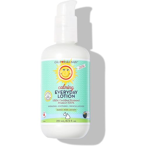California Baby Calming Lotion | 100% Plant-Based Moisturizer | Lavender Baby Lotion | Face Moisturizer For Dry Skin | Hypoallergenic | 8.5 oz.
