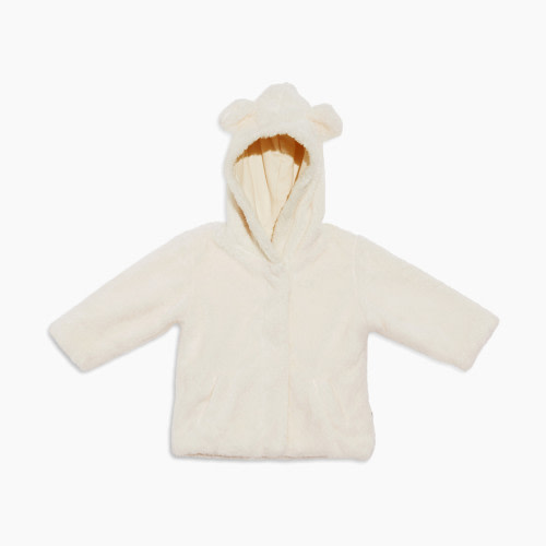 Magnetic Me Minky Jacket - Egret, 6-12M