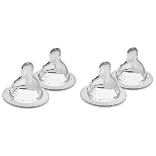 MAM Bottle Nipples Extra Slow Flow Nipple Size 0, for Newborn Babies and  Older, SkinSoft Silicone Nipples for Baby Bottles, Fits All MAM Bottles, 4