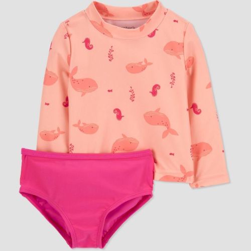 Baby Girls' Long Sleeve Rash Guard Set