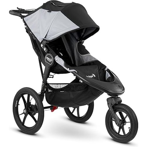 Baby Jogger Summit X3 Jogging Stroller - 2016 | Air-Filled Rubber Tires | All-Wheel Suspension | Quick Fold Jogging Stroller, Black/Gray
