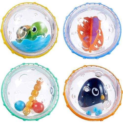 Munchkin® Float & Play Bubbles™ Baby and Toddler Bath Toy, 4 Count