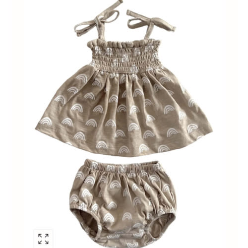 Rainbow / Organic Smocked Set – SpearmintLOVE