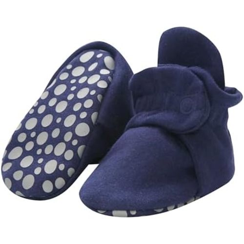 Zutano Unisex Organic Cotton Baby Booties With Gripper Soles