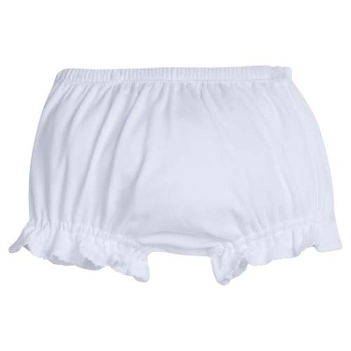Knit Diaper Cover - White with White