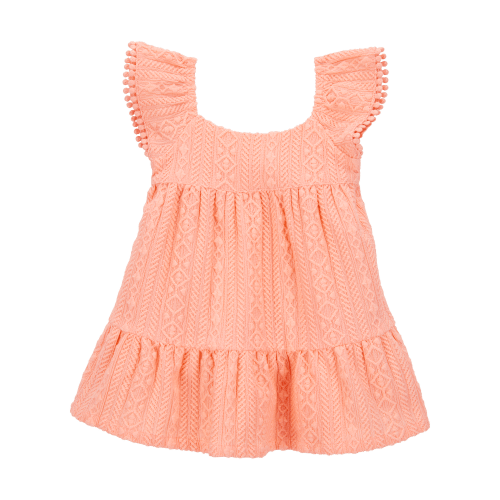 Baby Flutter Knit Textured Dress - Pink - OshKosh | Carter's