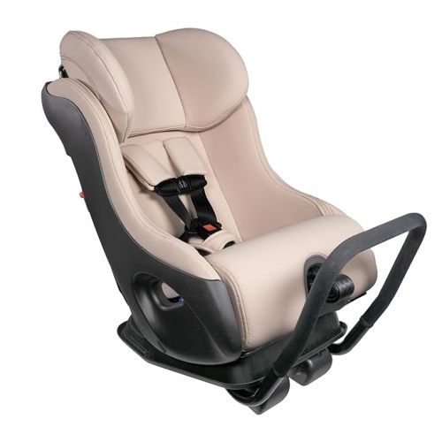 Clek Fllo Convertible Car Seat, Latte Ziip (Flame Retardant Free)