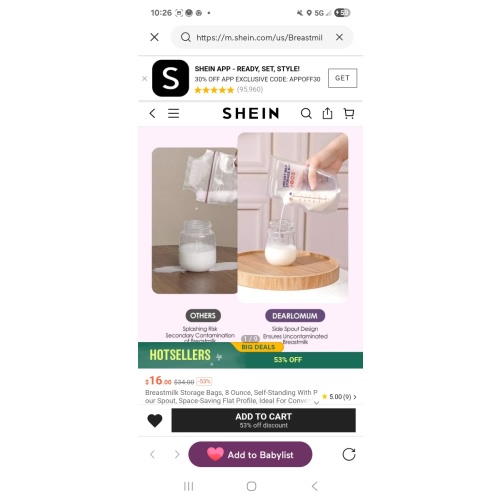 Breast milk storage | SHEIN