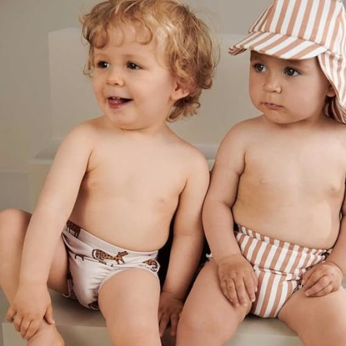Infant Baby Boys Swim Diapers Washable Reusable Swimming Diapers BPA Free Swimmers Waterproof Swim Pants Swim Lessons - Baby Marine Life - 3-9 Month
