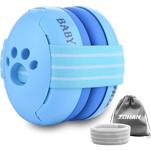 ZOHAN EM001 Baby Ear Muffs Noise Canceling Protection Headphones for Toddler and Infant Up to 36 Months - CE & CPC Certified with Replacement Headband