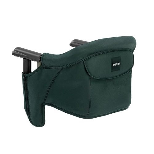 Inglesina Fast Table Chair - Award-Winning Baby High Chair for Eating & Dining - Compact, Portable & Foldable - Leaves No Scratches - for Babies 6-36 Months & 1-3 Year Old Toddler - Dark Green