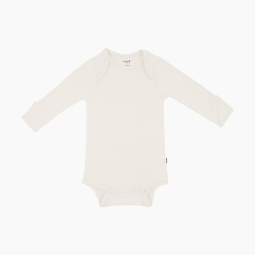 Kyte Baby Long Sleeve Bodysuit - Oat, 0-3 M