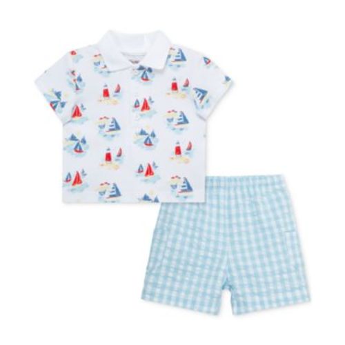 Baby Boys Breezy Cotton Polo Shirt & Shorts, 2 Piece Set