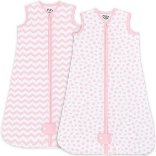 Sleep Bag, Sack for Baby, 2 Pack, Wearable Blanket by Comfy Cubs, Color: Pink - Out of Stock, Size: small