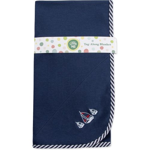 Little Me Blankets for Baby Boys' Sailboats Swaddling Receiving Blanket