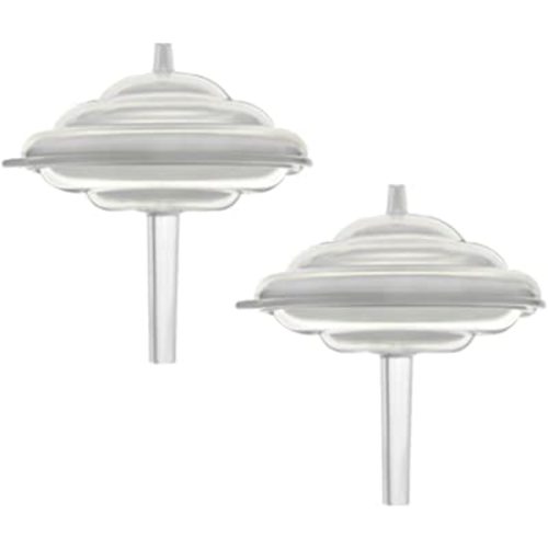 Maymom Backflow Protector, Long Stem, Compatible with Spectra S1, S2 and 9 Pumps, Compatible with Medela Flanges and Medela Parts; 2pc