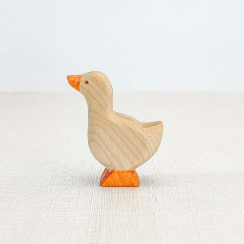 Small Gosling - Hand Painted Wooden Animal - HolzWald