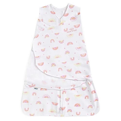 HALO® Small Sunshine Rainbow 2-in-1 SleepSack® Swaddle in PinkHALO® Newborn Sunshine Rainbow 2-in-1 SleepSack® Swaddle in Pink