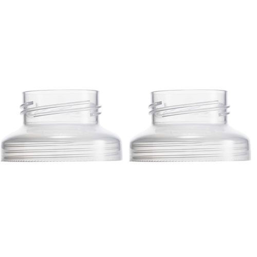 Boon Nursh Wide Neck Breast Pump Adaptor - Works with Spectra and Avent Breast Pumps - Compatible Nursh Bottles - Breastfeeding and Bottle-Feeding Essentials - 2 Count (Pack of 2)