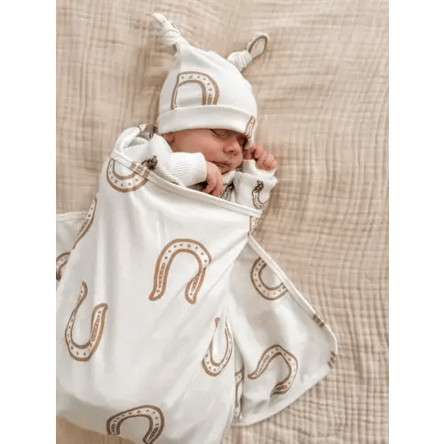 Swaddle Set | Western Horse Shoe