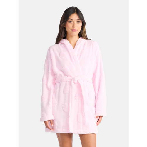 No Boundaries Hooded Robe, Women’s and Women’s Plus