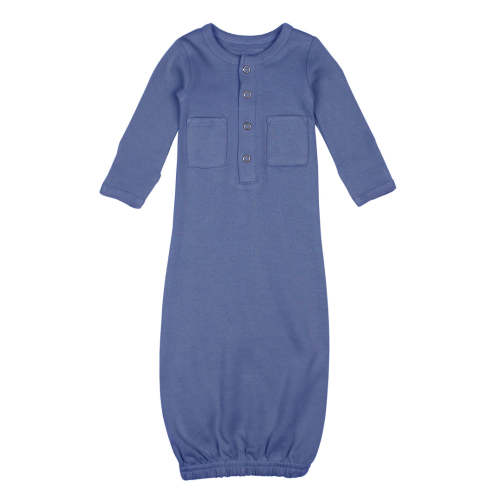 L'oved Baby: Size 0-3 Organic Sleeping Gown (Slate)