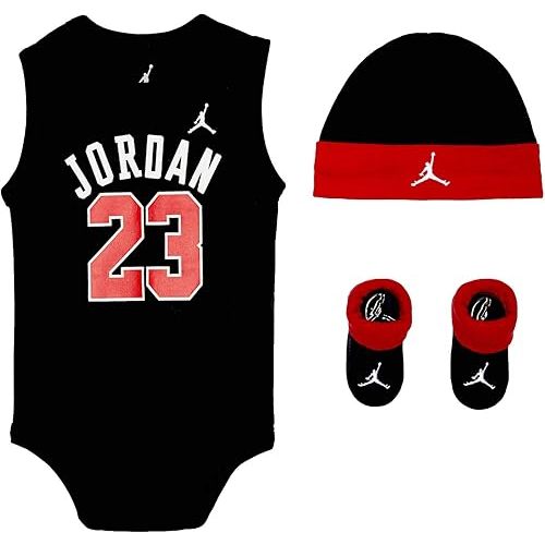 Nike Baby's Bodysuit, Hat and Booties 3 Piece Set