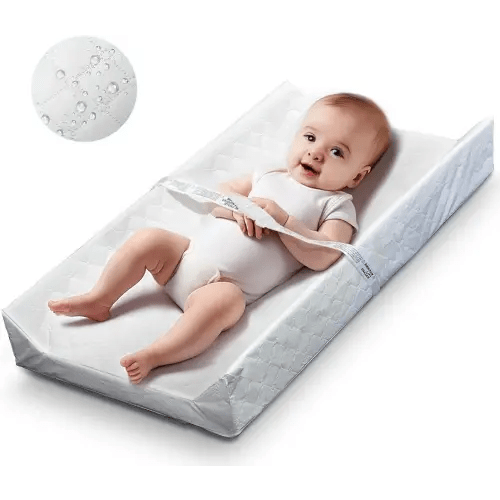 Waterproof Changing Pad, Washable Cover Contour Diaper Changing Pad for Baby Changing Table Pad, Dresser Top, Cover Hypoallergenic Cover