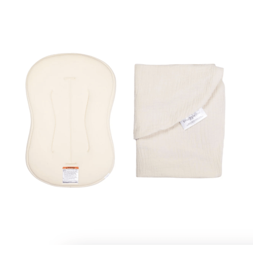 Lounger Curve + Muslin Cover Set | Natural