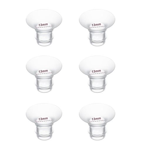 Flange Inserts 13mm 6PC,Compatible with Momcozy S12 Pro/S9 Pro/S12/S9 Wearable Breastpump Cup,Suitable for Medela/Spectra/Elvie/Willow/TSRETE 24mm Shields/Flanges,Reduce 24mm Down to 13mm 6pcs