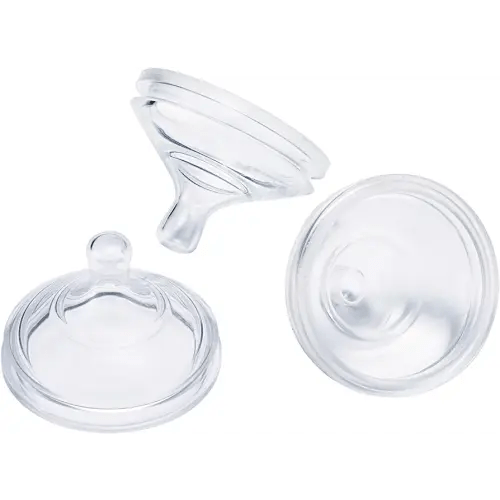 Boon Nursh Newborn Silicone Baby Bottle Nipples - Bottle Nipples for Boon Nursh Newborn Bottles - Baby Bottle-Feeding Supplies - Slow Flow Baby Bottle Nipples - 3 Count