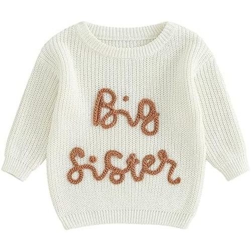 Big Brother Little Brother Matching Outfit Toddler Baby Boy Sweatshirt Letter Embroidery Shirt Winter Clothes