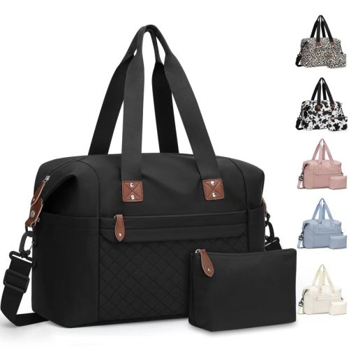 Narwey Travel Duffle Bag, Waterproof Weekender Overnight Hospital Bags for Women Men