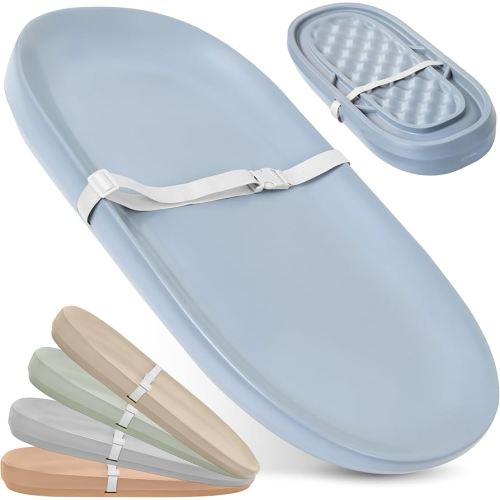 Jool Baby Waterproof Baby Changing Pad - Easy to Clean, Lightweight & Portable - Large Foam Cushion for Comfort (Blue)