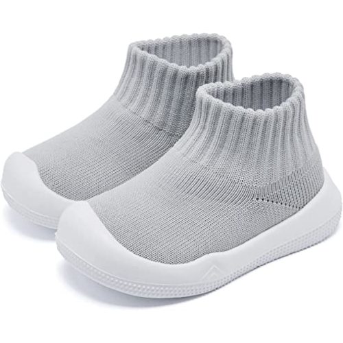 Eashi Baby Boy Girl Non-Skid Indoor Infant Walking Shoes Breathable Warm Elastic Sock Shoes with Memory Sole Protect Toes Outdoor Sneakers