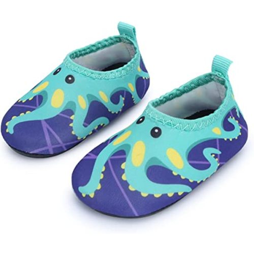 JIASUQI Baby Boys and Girls Barefoot Swim Water Skin Shoes Aqua Socks for Beach Swim Pool