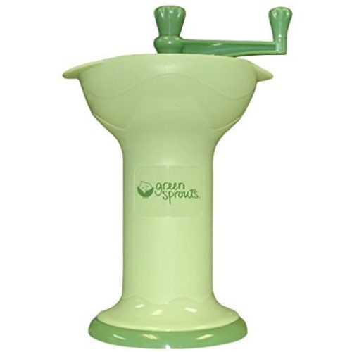 green sprouts Fresh Baby Food Mill - Easily Purees Food for Baby, Separates Seeds & Skins, Compact Size, No Batteries or Electricity Needed, Dishwasher Safe
