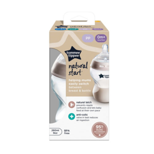 Tommee Tippee Natural Start 0m+ Slow Flow 260mL