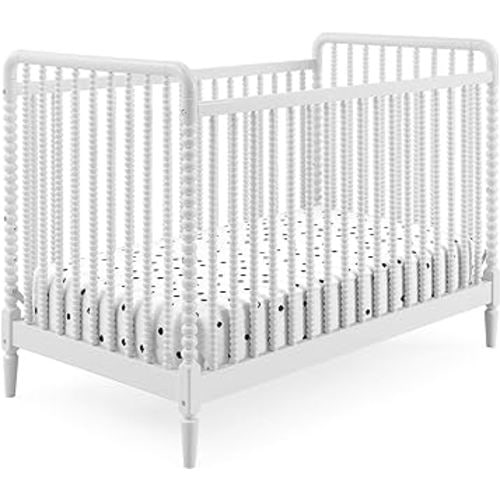 Delta Children Saint 4-in-1 Convertible Crib - Greenguard Gold Certified, Bianca White
