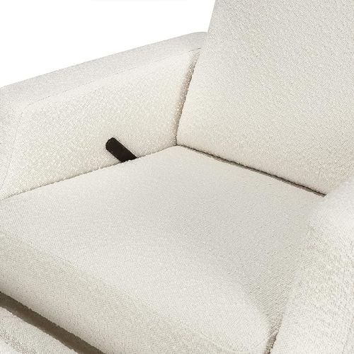 Namesake Crewe Recliner and Swivel Glider in Ivory Boucle with Light Wood Base, Greenguard Gold Certified - Manual Recliner