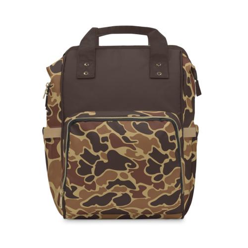 Camo Backpack/Rustic Camo Diaper bag/Trendy Camo Travel Bag/Trendy Camo Carry On/Hunting Camo Bookbag/Deer Duck Camo Pattern