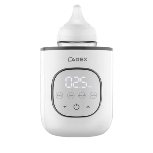 LAREX Bottle Warmer, Fast Baby Bottle Warmer for Breastmilk and Formula, with Timer and Accurate Temp Control, 8 in 1 Baby Milk Warmer BPA Free with Digital Display, Bottle Warmers for All Bottles