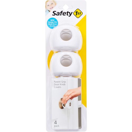 Safety 1st Parent Grip Door Knob Covers, White, One Size,4 Count (Pack of 1) (HS3260600)