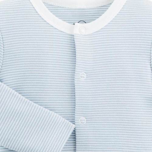Supersoft Cardigan, Blue Stripe - MORI | Maisonette