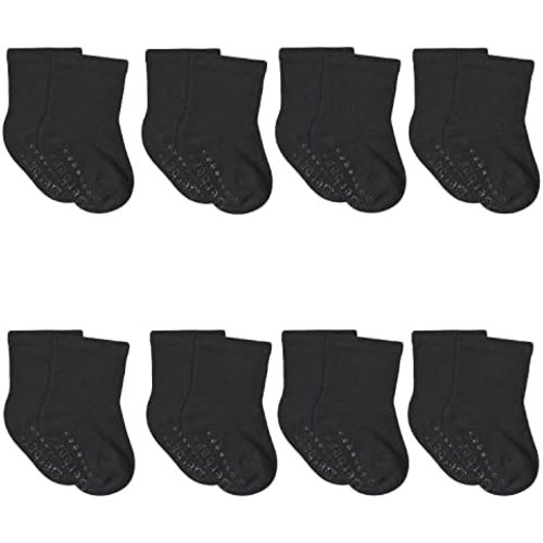 Gerber Baby 8-Pack Wiggle-Proof Jersey Crew Socks