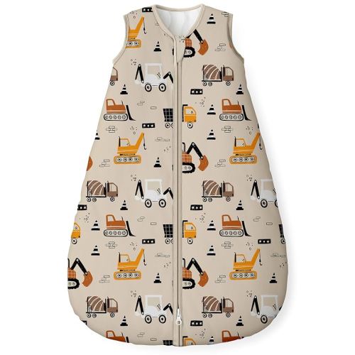 Yoofoss Baby Sleep Sack 6-12 Months, 1.5 Tog Baby Wearable Blanket with 2-Way Zipper, 100% Organic Cotton Fabric Winter Infant Sleeping Sack, Warm Soft Comfy