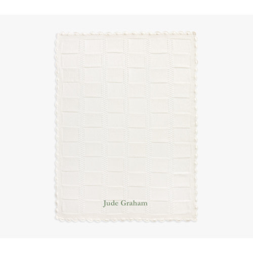 Patchwork Organic Cotton Knit Baby Blanket