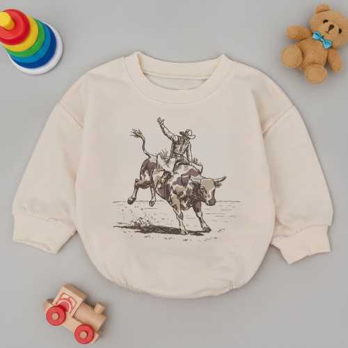 Rodeo Cowboy Camo Baby Romper, Bull Rider, They Call The Thing Rodeo, Camo Bull Rider Baby Outfit, Baby Gift