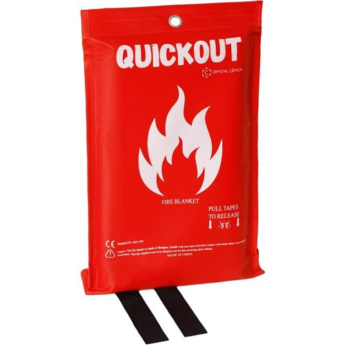 C CRYSTAL LEMON Fire Blanket Kitchen, Fire Blanket Fire Suppression Blanket, Fire Blanket Emergency, Emergency Survival Safety Cover for Kitchen, Fire Blankets Emergency for Home